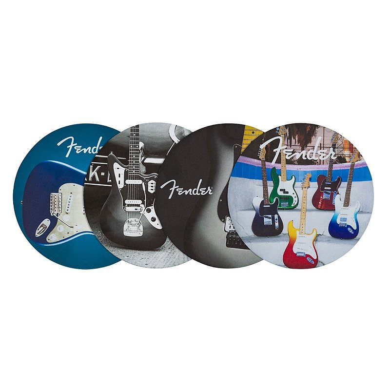 Guitar rock coasters 4 pack - Coasters - Other Materials Multicolor