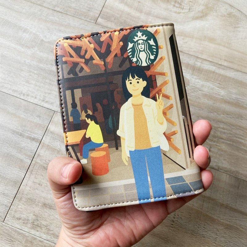 【聖誕禮盒】可愛 客製插畫護照套     交換禮物/聖誕禮物 - 護照夾/護照套 - 其他材質 橘色