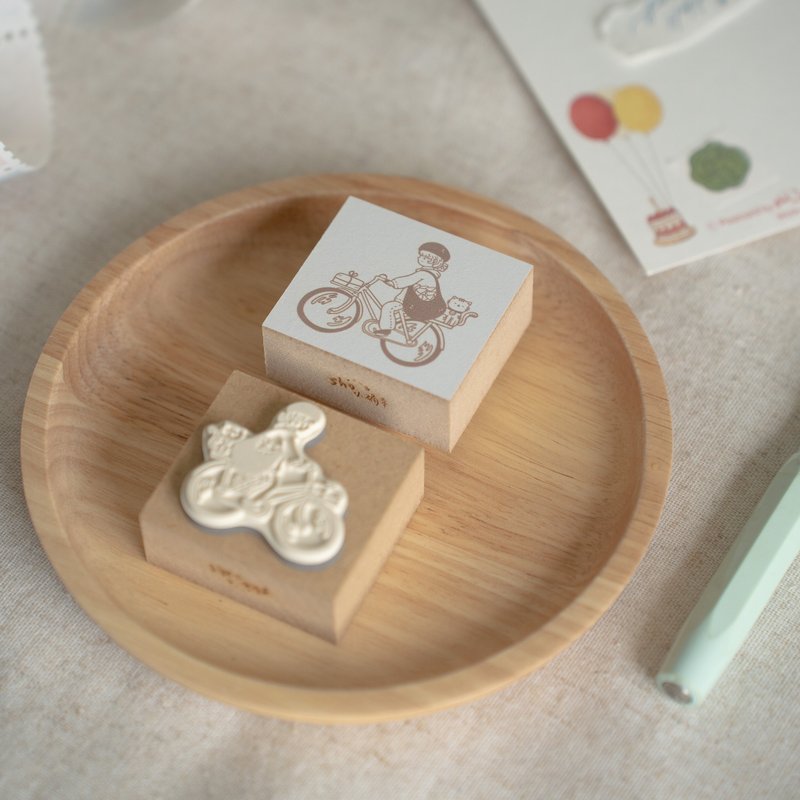 Kitty Mail Rubber Stamp - 印章/印台 - 橡膠 