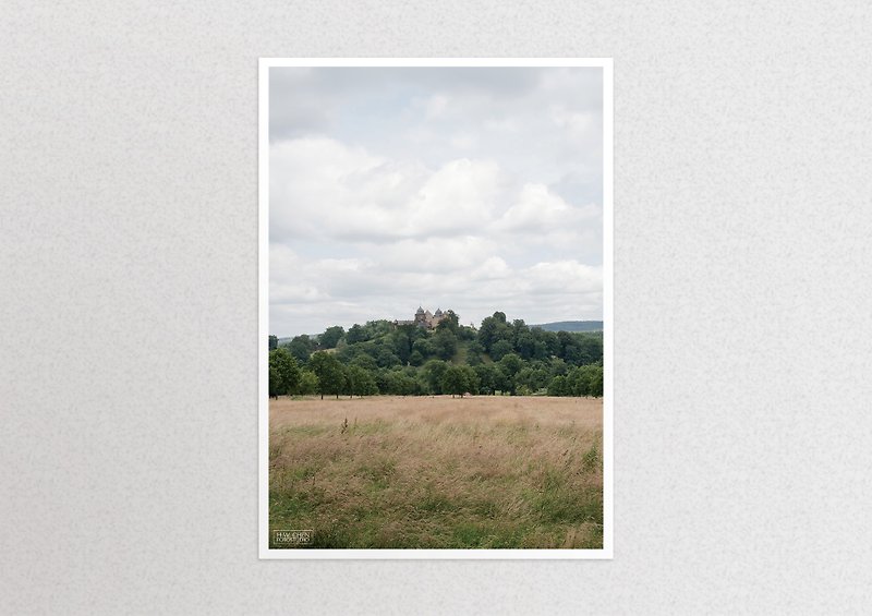Photography-A3 poster-The distant castle - โปสเตอร์ - กระดาษ สีนำ้ตาล