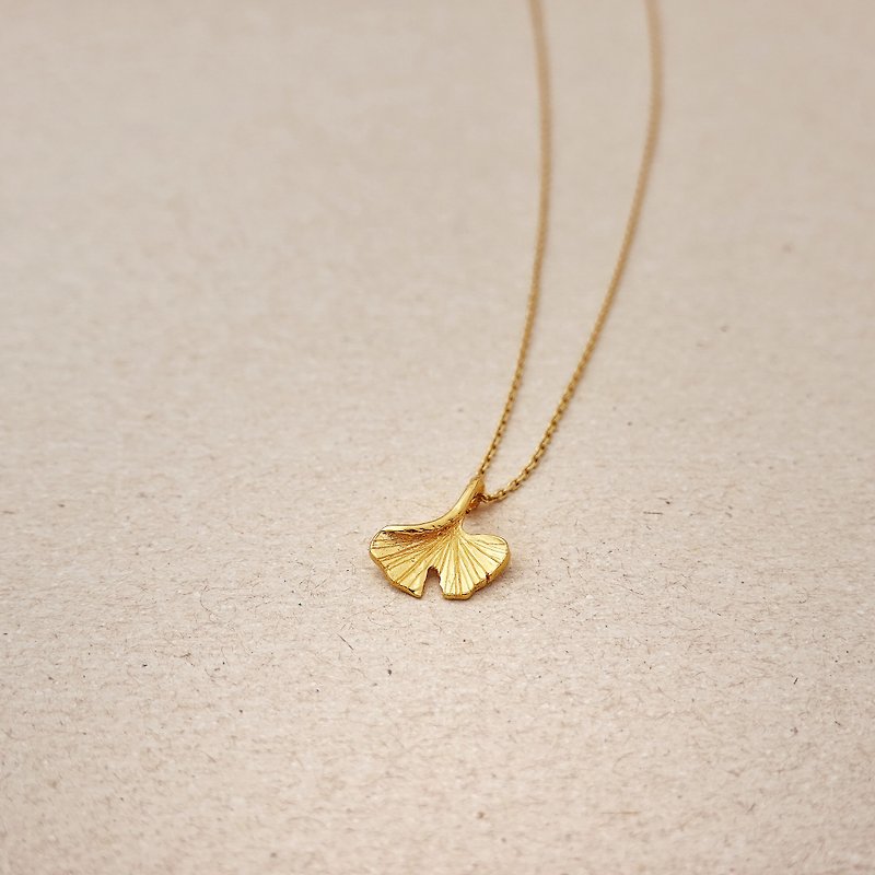 Ginkgo | Autumn/Winter Limited Ginkgo Necklace - Necklaces - Sterling Silver 