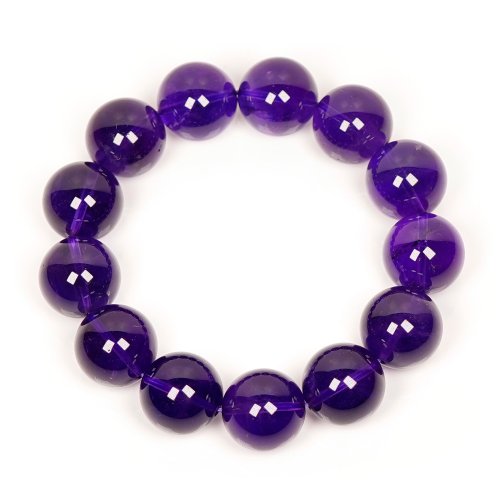 正佳珠寶 Gemsrich Jewelry 【正佳珠寶】紫水晶 頂級冰質濃紫 16mm 南非紫水晶手珠