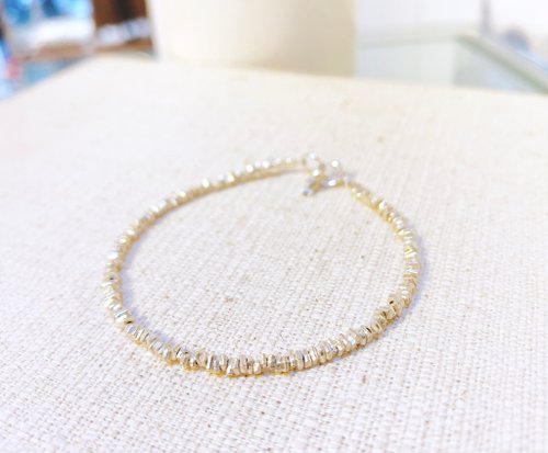 Ops手工飾品設計 Ops silver bracelet -手工/限定/小碎銀/簡約/好配搭/禮物/純銀