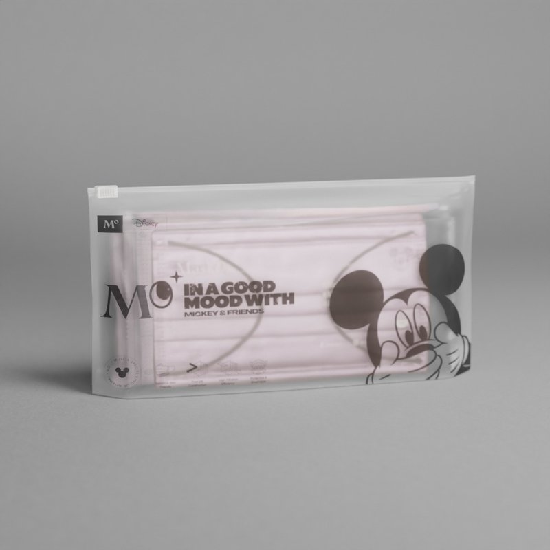迪士尼 4層一次性口罩 - 初曉粉紅 (12 個) - 米奇 - 大碼 - 口罩/口罩收納套 - 其他材質 粉紅色