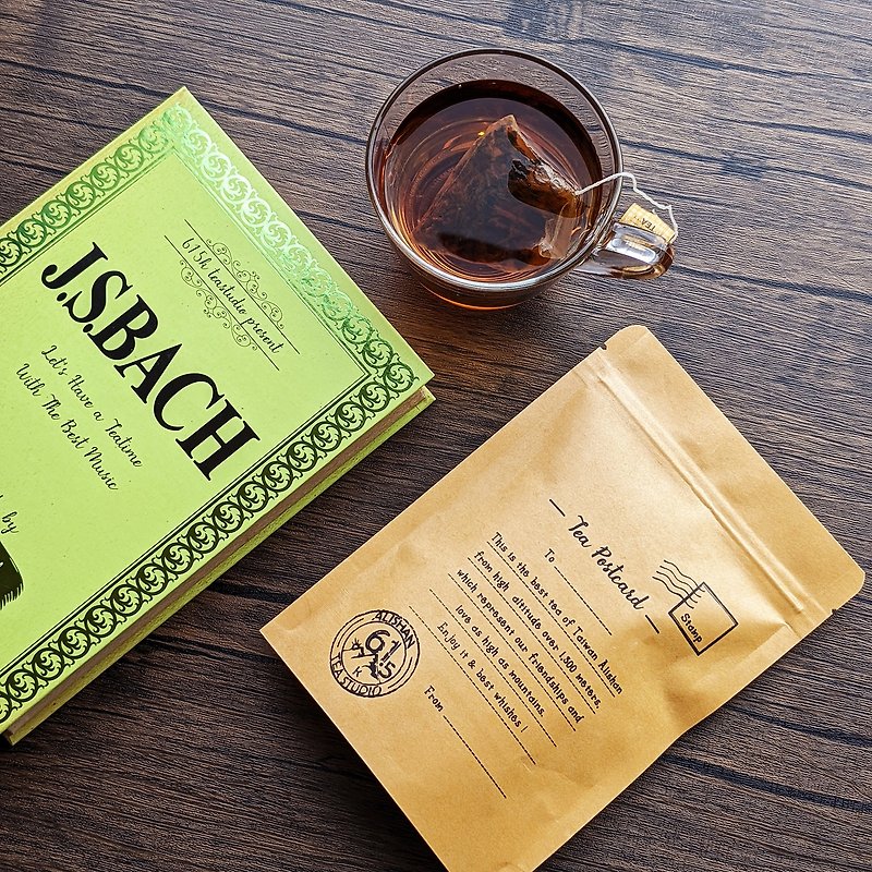 Classical music style Alishan original tea bag gift box - Mozart/Bar (customized lettering) - ชา - กระดาษ 