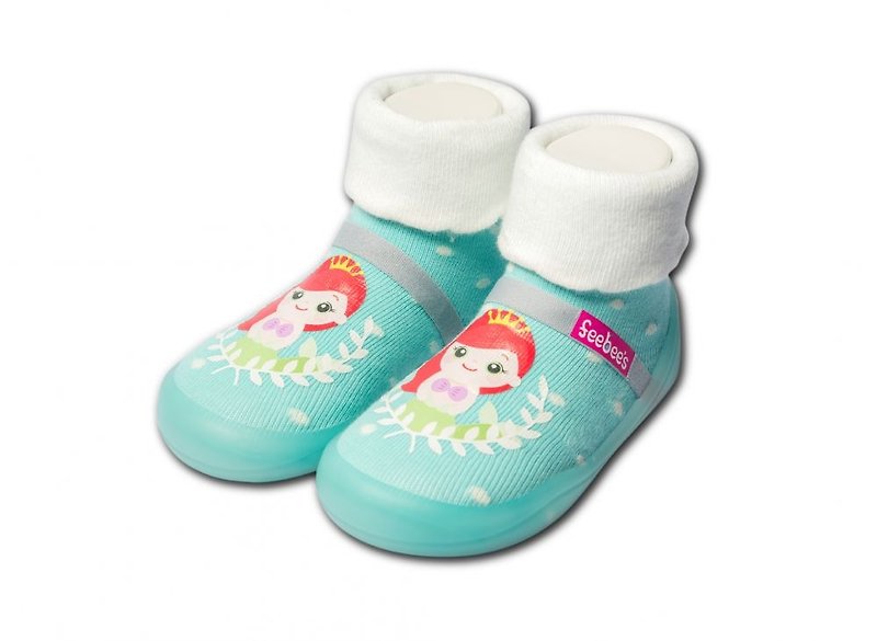【Feebees】Princess Series_Mint Princess (toddler shoes, socks, shoes and children's shoes made in Taiwan) - รองเท้าเด็ก - วัสดุอื่นๆ หลากหลายสี