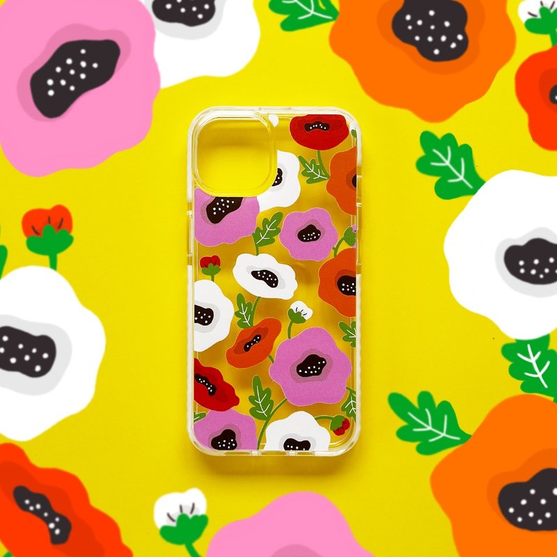 ポピーの花 iPhone クリアケース - 手機殼/手機套 - 塑膠 多色