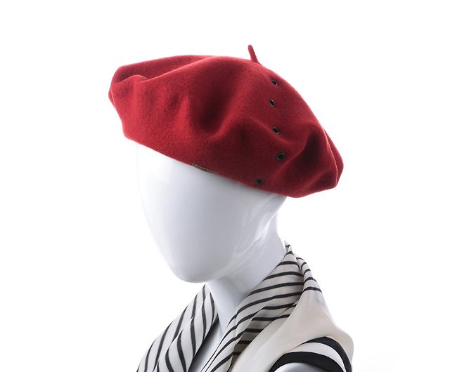 スペイン ELOSEGUI 女性 BIDEA ベレー帽 EL_BIDEA07050 ボルドーレッド