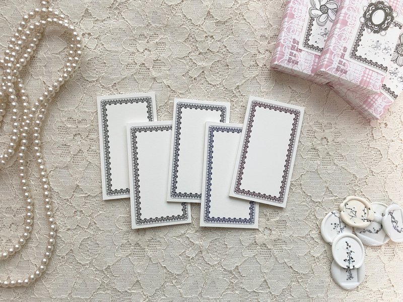 Romantic Lovely Vintage Frame Memo Pad  50 x 90 - กระดาษโน้ต - กระดาษ หลากหลายสี