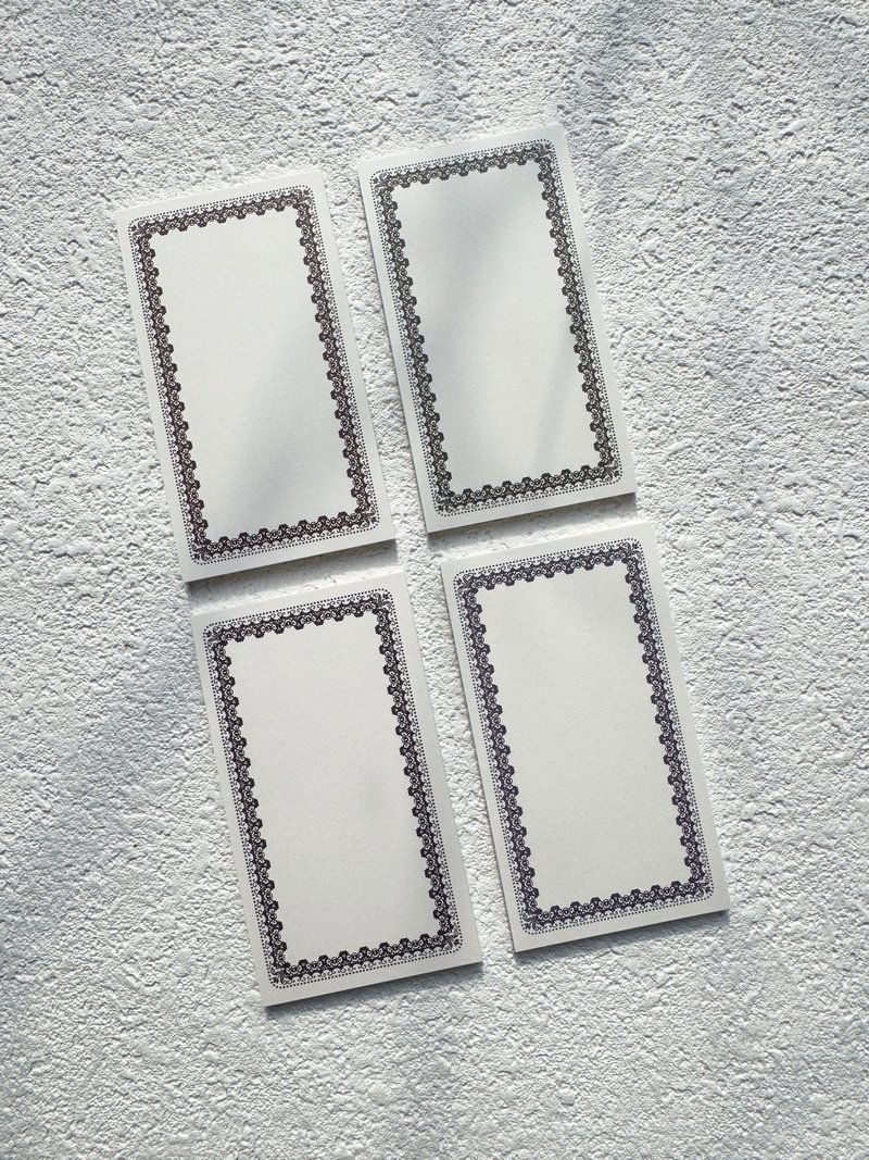 Romantic Lovely Vintage Frame Memo Pad  50 x 90 - 便條紙/便利貼 - 紙 多色