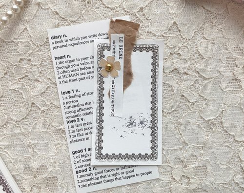 Romantic Lovely Vintage Frame Memo Pad 50 x 90 - Shop Seon Han Ma