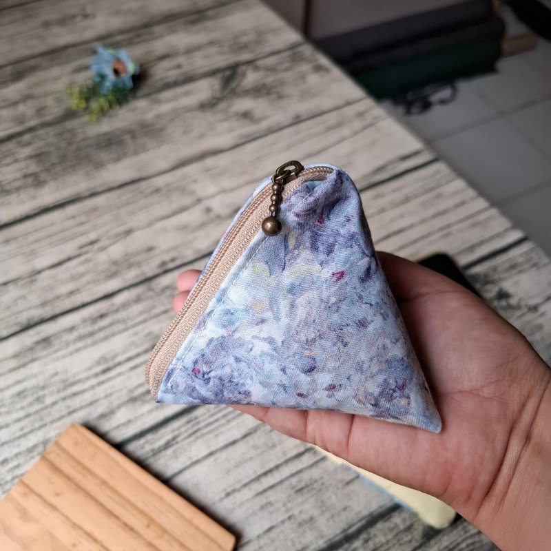 三角粽子零錢包收納包 - 零錢包/小錢包 - 棉．麻 