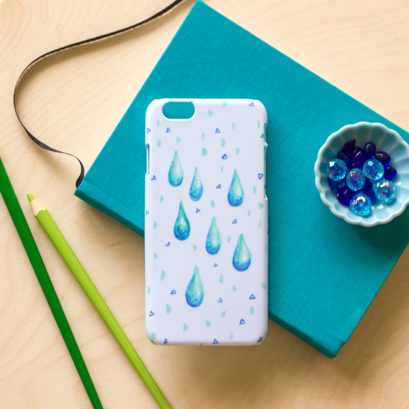 涼涼水滴//原創手機殼-iPhone,HTC,Samsung,Sony,oppo,華為,小米 - 手機殼/手機套 - 塑膠 藍色