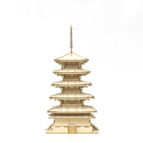 Tenyo Metallic Nano Puzzle Five-story Pagoda for sale online 