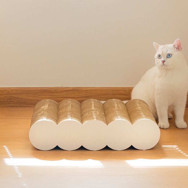 ที่ลับเล็บแมวก้อนเมฆ - ของเล่นสัตว์ - กระดาษ ขาว