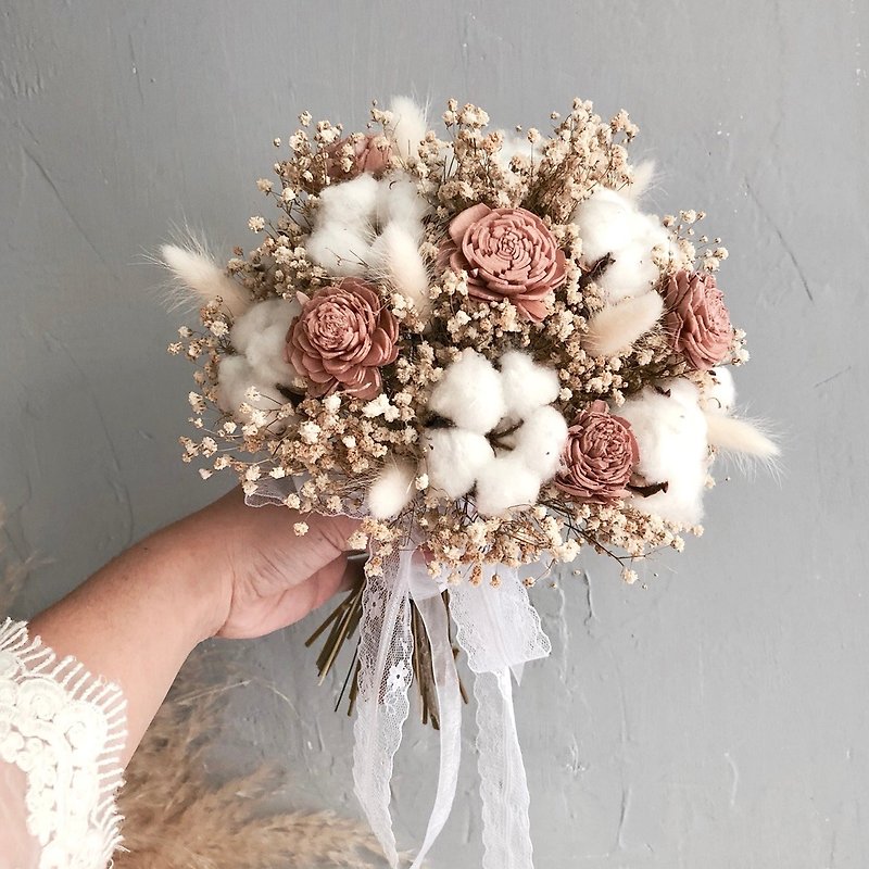 Cotton dry bouquet - ตกแต่งต้นไม้ - พืช/ดอกไม้ 