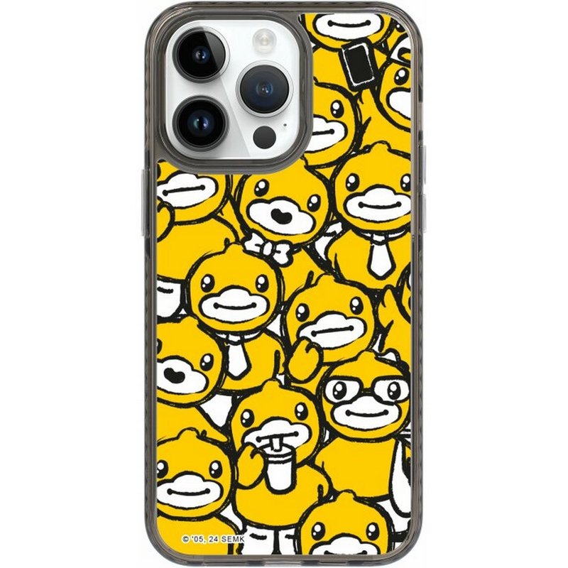 小黃鴨一家 iPhone16 Samsung S25 氣墊標準防摔鏡面手機殼 - 手機殼/手機套 - 塑膠 多色
