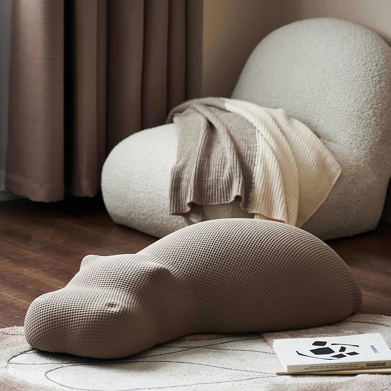 Hippo Pouf - 椅子/沙發 - 其他材質 咖啡色