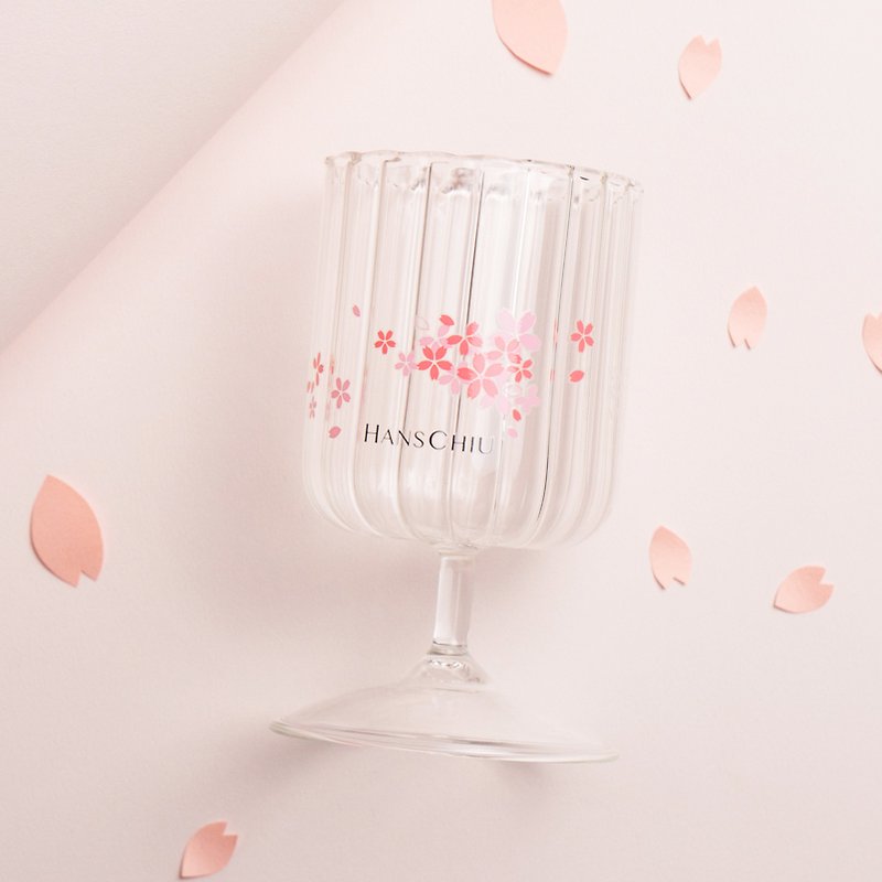 18 star sakura goblet 240ml - Cups - Glass Pink