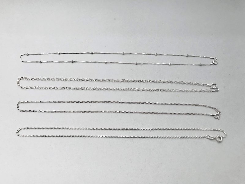 Plus 16 吋 necklace Italian silver 925 - สร้อยคอ - เงิน 
