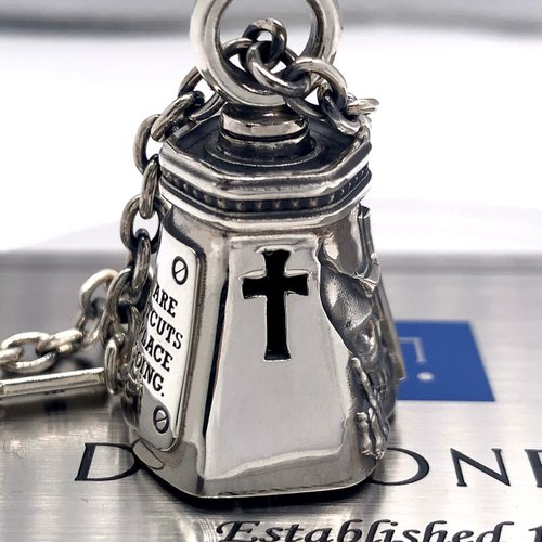 スカル バイク ベル キーホルダー/シルバー925/シルバーアクセサリー