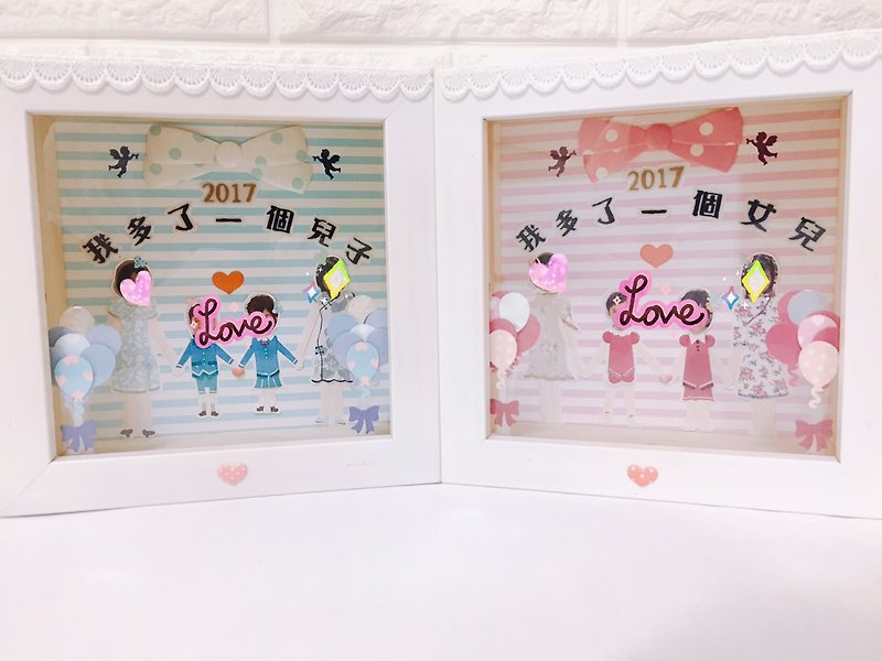 [Custom models] Wedding thank-you card photo frame (please discuss before placing an order) - Cards & Postcards - Other Materials Pink
