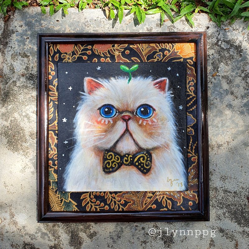 Batik cat #2 - ของวางตกแต่ง - วัสดุอื่นๆ สีนำ้ตาล