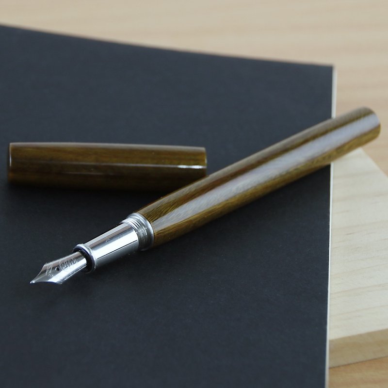 現貨-德國Bock180全封端鋼筆 / 綠檀 - 鋼筆 - 木頭 咖啡色