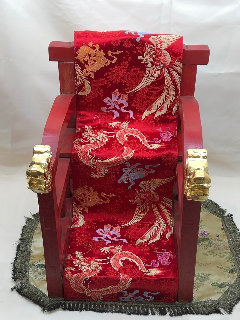 Customized Brocade Gods Seat Cushion - Items for Display - Silk Multicolor