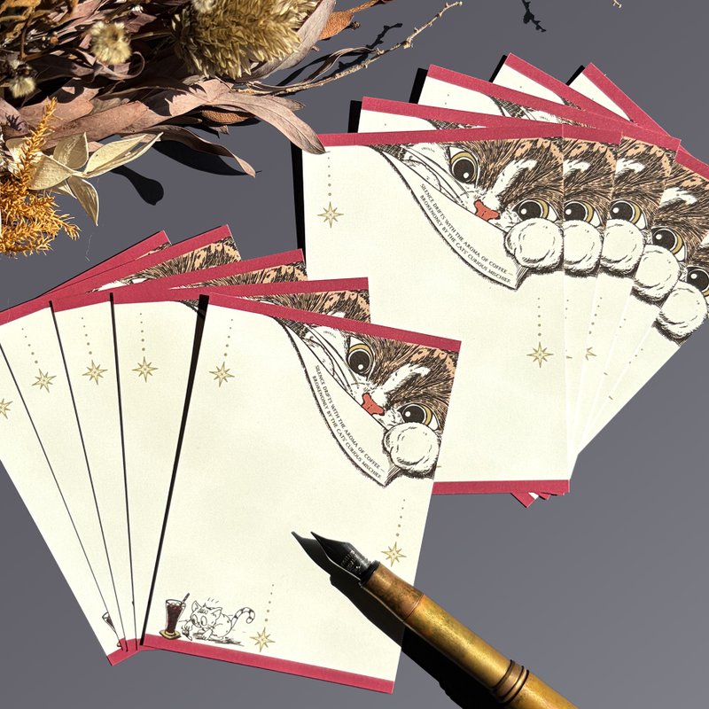 greeting card_B8 CARD MEMO - 卡片/明信片 - 紙 紅色