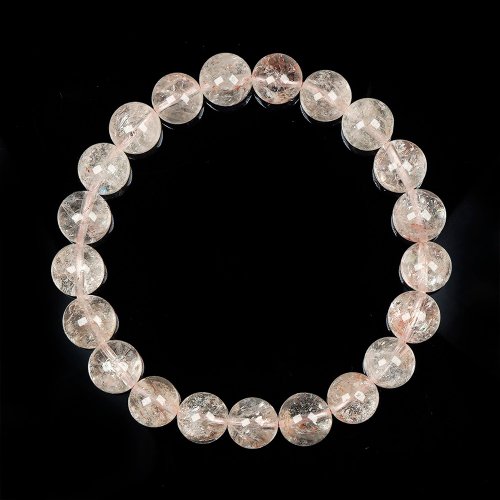 正佳珠寶 Gemsrich Jewelry 【正佳珠寶】粉晶 粉阿賽微膠花 9.4-9.8mm 粉晶阿賽手珠