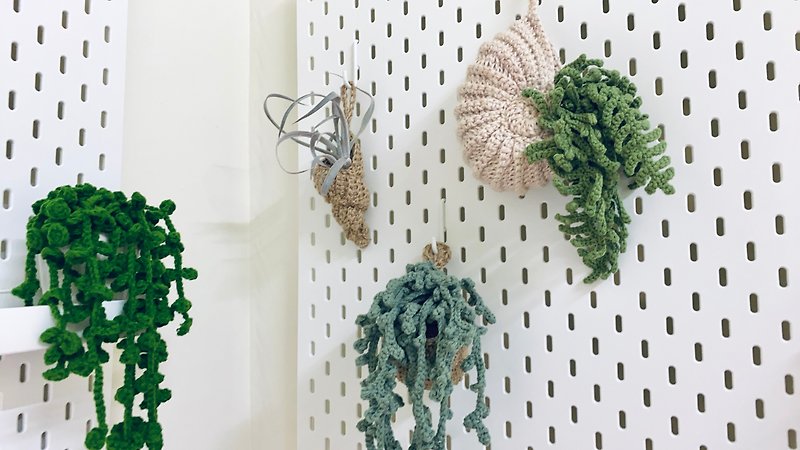 Crochet Plant Series/ Hanging Basket - Plants - Cotton & Hemp Khaki