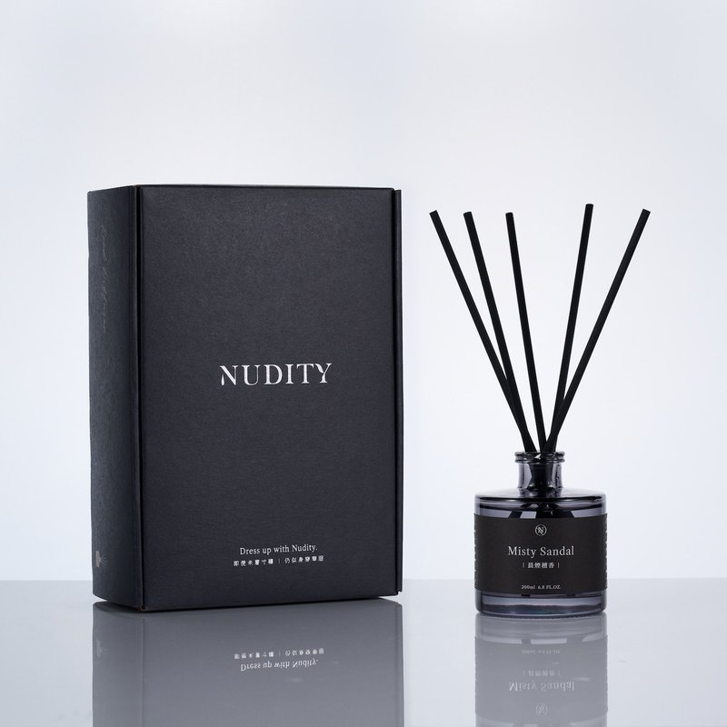 NUDITY Reed Diffuser - Misty Sandal - Fragrances - Glass Black