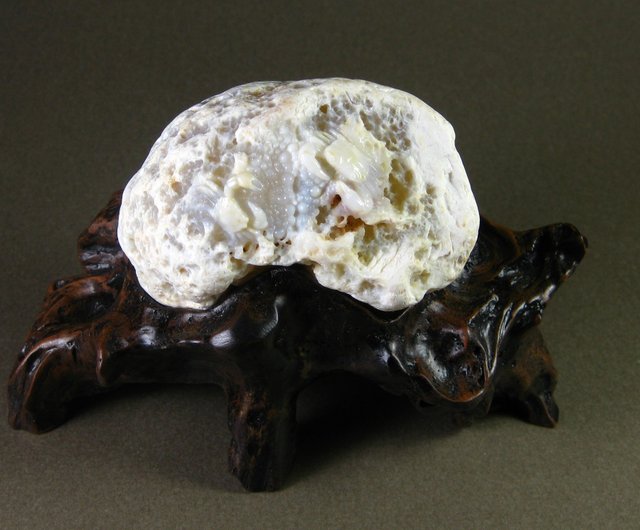 中国　玉石白玉彫刻　蟹形水孟　筆洗　V　R8258 中国 玉石白玉彫刻 蟹形水孟 筆洗 V R8258