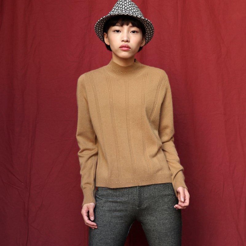 Pumpkin Vintage. Ancient earthy Cashmere cashmere pullover - Women's Sweaters - Wool 