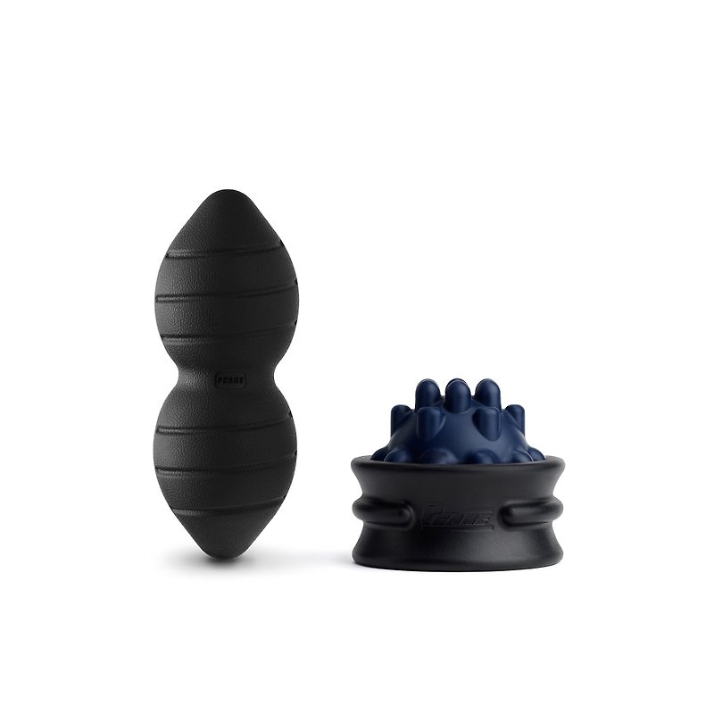【PCARE】花生球(黑) + 飛碟球(海軍藍) - 運動用品/健身器材 - 環保材質 
