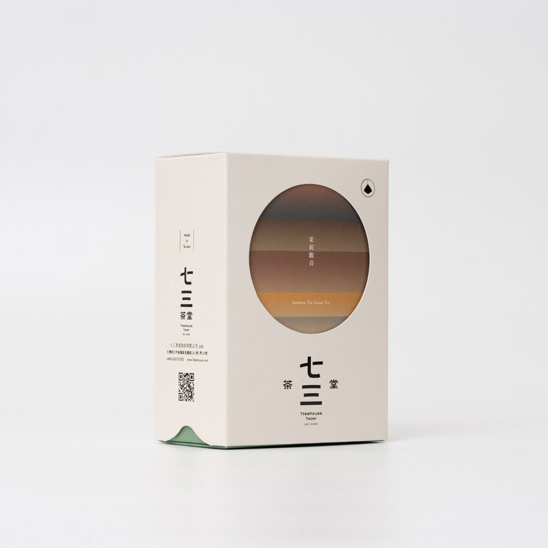 七三茶堂 立體茶包丨茉莉觀音 8單入–精裝盒 - 茶葉/茶包/水果茶 - 紙 白色