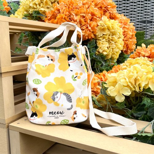 りりー 猫と花デザインのトートバッグ　おまとめ商品 21774-320-