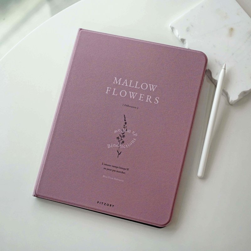 【FITZORY】繁花派對系列 -Mallow Flowers 錦葵款 | iPad殼 - 平板/電腦保護殼/保護貼 - 塑膠 粉紅色