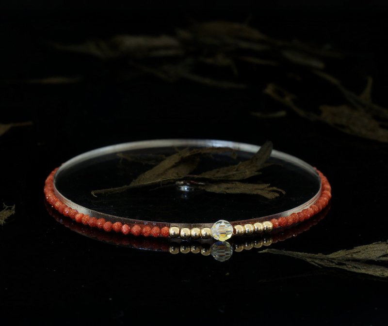 Superfine 1/20 14K Gold Filled Gold Sand Bracelet - สร้อยข้อมือ - เครื่องเพชรพลอย 