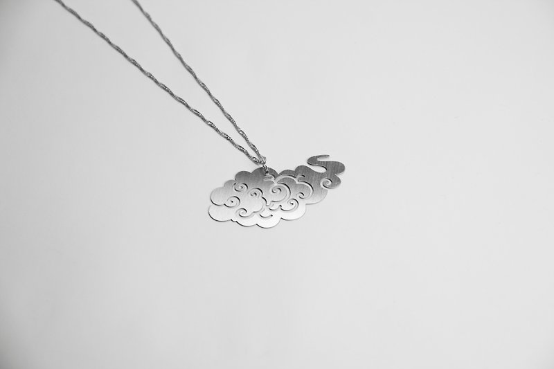 Ukiyo-e Cloud (Autumn New Product)_Nature Series_Mathematics - Necklaces - Other Metals Gray