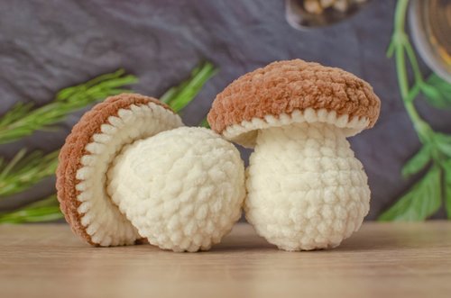 Mushroom knitting pattern: Porcini [free + step by step instructions]