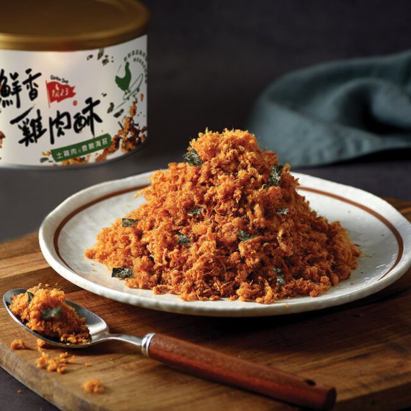 香脆海苔雞肉酥 - 零食/點心 - 其他材質 白色