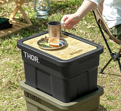 Detail Thor Large Totes With Lid Storage Box (Black/22L) - Shop 