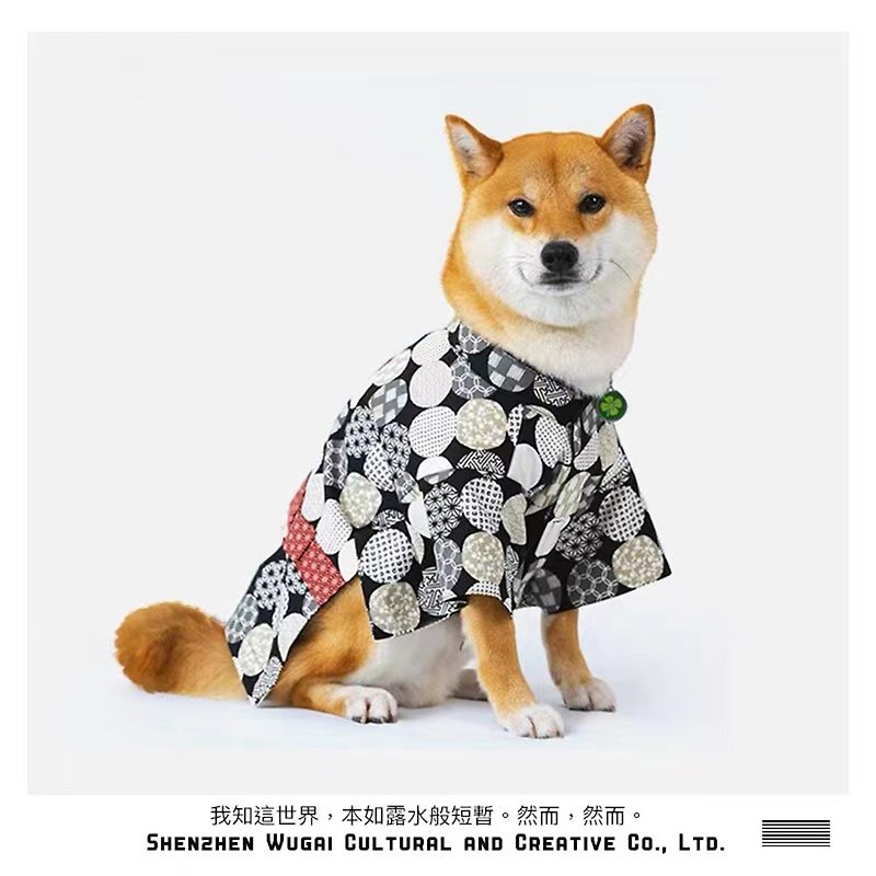 唔該獨家客製柴犬柯基狗衣服日本祭和服浴衣日本棉 - 寵物衣服 - 棉．麻 