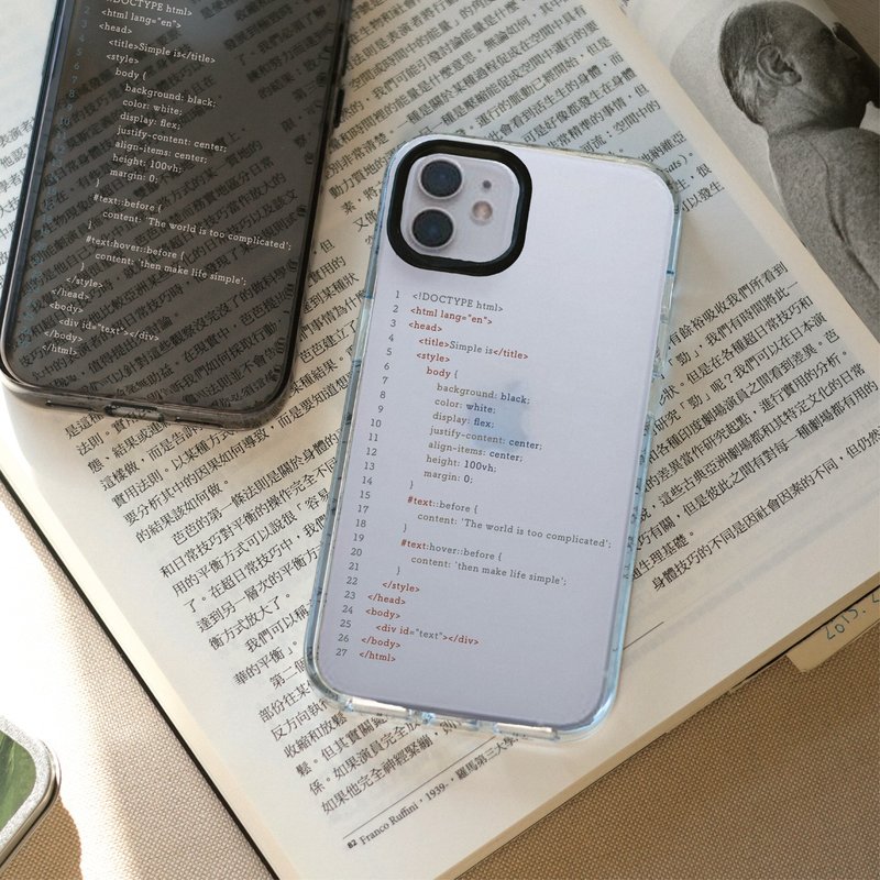 Customized HTML Clear mobile phone case - Phone Cases - Other Materials Transparent