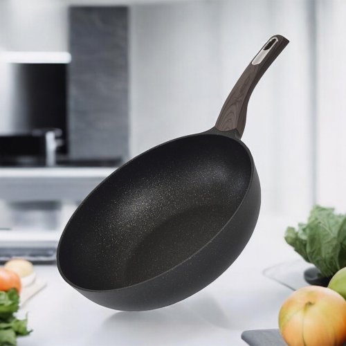 SHCJ生活採家 SHCJ生活採家 石墨烯巖紋不沾煎炒鍋32cm(無蓋)