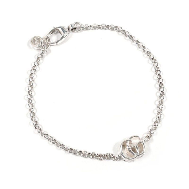 【日本直送 中古美品】グッチ GUCCI ブレスレット 770756 J8400 8106 ダブルG シルバー925 アクセサリー ジュエリー - 手鍊/手環 - 純銀 銀色