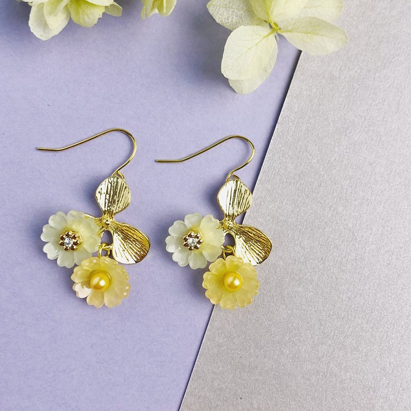 Little Yellow Daisy Earrings - Earrings & Clip-ons - Other Metals 