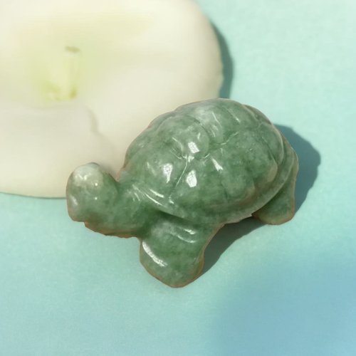 瓔珞翡翠 滿綠翡翠烏龜 | 天然緬甸玉A貨翡翠 | 送禮